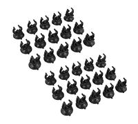 Echwave Acuario Calefactor Ventosas Lechones Clips Soportes de Dia de 33mm Abrazaderas Paquete de 30 Negros