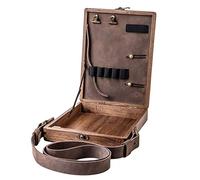 Echwave Escritor Messenger Caja de Almacenamiento De Madera Escritores Pluma Artista Pincel Retro Bolsa de Hombro Portátil Decorativa Para Pintura Al Aire Libre