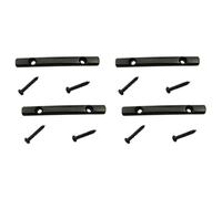 Echwave Guitar GuÍAs del ÁRbol de Cuerdas Barra de RetenciÓN de Cuerdas para Piezas de Repuesto de Guitarra Strat Tele, Negro (Paquete de 4)