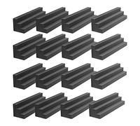 Echwave Paquete de 16 paneles de espuma acústica para trampas de graves, bloques de esquina de espuma absorbente de sonido para estudio, hogar o teatro