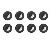 Echwave Soporte para Collar de, para Air Tag Cat Collar Holder Compatible con GPS Tracker, Paquete de 8 Fundas Negras