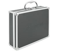 ECI® Pequeño maletín de aluminio vacío, 260 x 210 x 80 mm, color gris