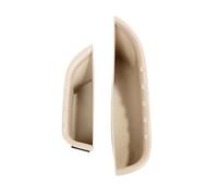 ECKBRJA Caja Almacenamiento Manillas Puerta Delantera Accesorios Reposabrazos Para Mercedes Para Benz C Class W205 C180L C200L C260L 2015-2021 Manijas puertas interiores automóviles(BEIGE)