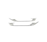 ECKBRJA Embellecedor Cubierta Reflector Trasero Luz Antiniebla para N&issan para Qashqai J12 E-Power 2021 2022 2023 Parrilla Delantera(Plata)