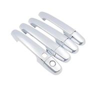 ECKBRJA Manija puerta coche Cubiertas Manijas Puerta Fibra Carbono Para Citroën C1 2014-2022(A 1 Smart Button)