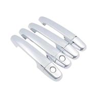 ECKBRJA Manija puerta coche Cubiertas Manijas Puerta Fibra Carbono Para Citroën C1 2014-2022(A 2 keyholes)