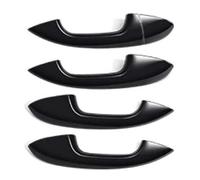 ECKBRJA Manija puerta coche Kit Embellecedores Manijas Puertas Exteriores Con Volante A Izquierda Para Mercedes Para Benz CLA Clase A Clase C Clase E GLC GLB(Negro)
