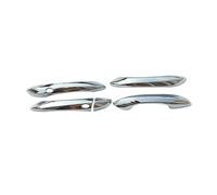 ECKBRJA Manija puerta coche Para Hyundai Para Tucson NX4 2021 2022 2023 2024 Hybrid N Line Embellecedor Manija Puerta Pegatinas Decorativas(Manija de puerta Plata)