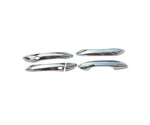 ECKBRJA Manija puerta coche Para Hyundai Para Tucson NX4 2021 2022 2023 2024 Hybrid N Line Embellecedor Manija Puerta Pegatinas Decorativas(Manija de puerta Plata)