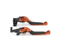 ECKBRJA Palancas de Embrague de Freno de Motocicleta para Kawasaki ZX6R ZX636R ZX6RR 2000-2004 ZX10R Z1000 para V&ersys 1000 ZZR600 ZX9R ZX12R 2000-2005 Palanca Embrague Freno Motocicleta(Naranja)
