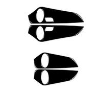 ECKBRJA Para Mercedes Para Benz W205 GLC Clase C 2014-2020 Interior Panel Puertas Molduras Decorativas Etiquetas Afinación Autos Manijas puertas interiores automóviles(Negro piano)