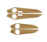 ECKBRJA Para Mercedes Para Benz W205 GLC Clase C 2014-2020 Interior Panel Puertas Molduras Decorativas Etiquetas Afinación Autos Manijas puertas interiores automóviles(Teak Color)