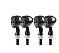 ECKBRJA Para R6 R3 R1 R7 R125 YZF R25 TDM900 TDM850 XSR155 XSR700 Señal Giro Motocicleta Bala 12V Luz Freno Indicadores giro(4 Sm-oke Lens)