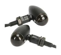 ECKBRJA Para V-Star XVS 650 950 1100 1300 Personalizado Para Silverado Para Virago XV 250 500 700 1100 V Luces Señal Giro Motocicleta Bullet Indicadores giro(Cubierta negra BK)