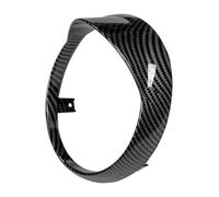 ECKBRJA Para Vespa Para Primavera 50 125 150 2014-2023 Embellecedor Faro Carenado Faro Cubierta Protectora Motocicleta Protector lámpara cabeza(Aspecto de fibra de carbono)