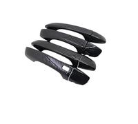 ECKBRJA Para VW Para Passat GT B8 2015-2022 Cubierta Manija Puerta Cubierta Embellecedora Accesorios Piezas Exteriores Manijas puertas interiores automóviles(Fibra de carbono 4 Uds.)