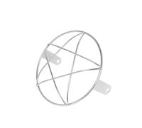 ECKBRJA Protector Faro Vintage Universal 7 Pulgadas Para Aprilia Chopper Cafe Racer Cubierta Lámpara Luz Parrilla Retro Protector lámpara cabeza(A Chrome)