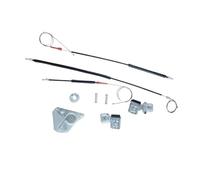 ECKBRJA Regulador ventana Kit Reparación Regulador Ventana Delantero Izquierdo Derecho Puerta 6Q3837461 6Q3837462 Para VW Para POLO 9N Saloon 3 PUERTAS(DELANTERO IZQUIERDO)