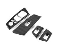 ECKBRJA Tapa Botón Elevación Interruptor Molduras Accesorios Ajuste Interior Para Serie 5 G30 2017 2018 Manijas puertas interiores automóviles(Negro)