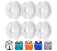 Eckerdromk Filtro de Fuente de Agua, 6 Piezas Fuentes para Gatos Filtros de Repuesto para Fuente Agua de Gato 2L & 2.5L/67 oz&84 oz, Carbón Activado de Algodón & Resina con Ttriple Filtración