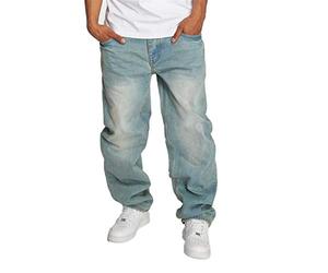 Ecko Unltd - Pantalones vaqueros anchos para hombre, azul, 52W x 34L