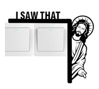 Ecktür-Jesus-Schild-io que, "Jesús, la Decoración Viva Divertida | La Señal de Jesús, Decoración de la Puerta Frente Cristiana, Tengo Este Jesús Divertido Viviendo