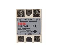 ECLAYA SSR-10DA SSR-25DA SSR-40DA 10A 25A 40A Módulo de relé de Estado sólido Entrada de 3-32V CC 24-380V Relé de Salida de CA Reemplazo de relé (Color : Ssr-25da)