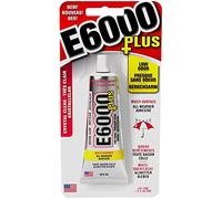 Eclectic Products inc. E6000 Plus Transparente Multiusos, Impermeable y Pintable, Pegamento de Manualidades Fuerte y Flexible para Pegar Madera, Vidrio, Tela, Cerámica, Metal y más, 26.6 ml