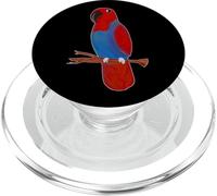 Eclectus Parrot Rojo Mujer Lindo Dibujo PopSockets PopGrip para MagSafe
