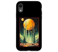 Eclipse 2023 | Annular Solar Retro Future Eclipse Design tee Carcasa para iPhone XR