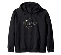 Eclipse 2026 Minimalist Astronomy Design Sudadera con Capucha