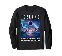 Eclipse de Islandia 2026 12 de agosto Eclipse solar total Manga Larga