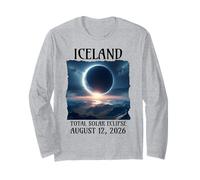 Eclipse de Islandia 2026 12 de agosto Eclipse solar total Manga Larga