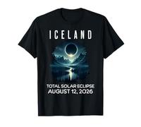 Eclipse de Islandia 2026 12 de agosto Total Eclipse solar Montañas Camiseta
