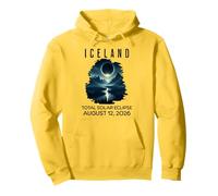 Eclipse de Islandia 2026 12 de agosto Total Eclipse solar Montañas Sudadera con Capucha