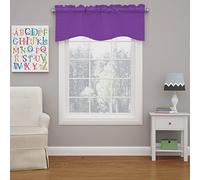 ECLIPSE Kendall - Cenefa festoneada con Dobladillo para Barra para Cortina de Ventana de Cocina o baño, 106,7 x 45,7 cm, Morado