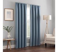 Eclipse Kendall - Cortina térmica Opaca Moderna con Bolsillo para Barra para Ventana para Dormitorio o Sala de Estar (1 Panel), 42 x 54 Pulgadas, Pizarra