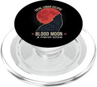 Eclipse Lunar Total 2026 Luna de Sangre 3 de Marzo Lobo PopSockets PopGrip para MagSafe