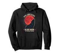 Eclipse Lunar Total 2026 Luna de Sangre 3 de Marzo Lobo Sudadera con Capucha