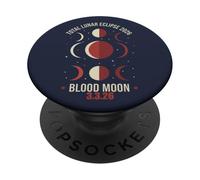 Eclipse Lunar Total 2026 Luna de Sangre 3 de Marzo PopSockets PopGrip Adhesivo