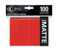 Eclipse Matte Standard Card Sleeves: Apple Red (100)