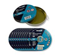 ECLIPSE Professional Tools A60V125 Discos de Corte 125 x .1.0 mm, Cortes de Precisión, Calor Mínimo, Pérdida Reducida de Material, para Metal, Cerámica, Vidrio y Composites, Paquete de 10 Discos
