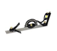 Eclipse Professional Tools ECUK-50-460R - Juego de combinación de regla, trazador, niveles de burbuja, transportador, cabezales cuadrados y centrales, graduaciones métricas e imperiales, marcado y