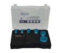 Eclipse Professional Tools EEP-K Kit de sierra copa de 9 piezas de acero HSS bimetálico para electricistas