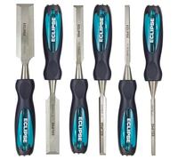 Eclipse Professional Tools TT-BEWC6BCE Set de 6 formones de carpintero con mango pasante (1/4", 3/8", 1/2", 3/4", 1", 1 1/4")