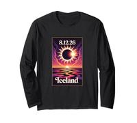 Eclipse Solar 12 de Agosto de 2026 Grupo de emparejamiento de escuadrones de Islandia Manga Larga