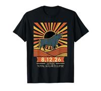 Eclipse Solar 2026 España Eclipse Solar Total Bull Retro Camiseta
