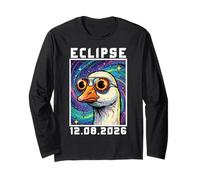 Eclipse Solar 2026, Ganso con Gafas Eclipse Solar Manga Larga