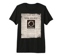 Eclipse Solar Camiseta Periódico Gráfico Divertido 2024 Camiseta Premium