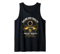 Eclipse Solar Navegando hacia la Totalidad Camino De Totalidad Camiseta sin Mangas